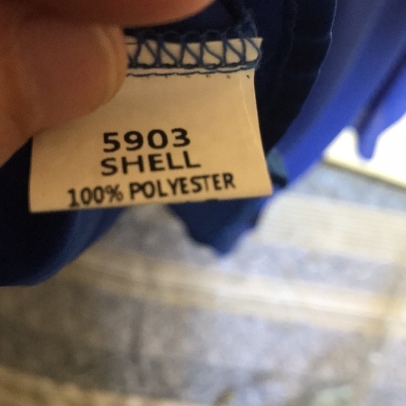 GB formal Blue knee length with halter beaded straps size small - Picture 5 of 6